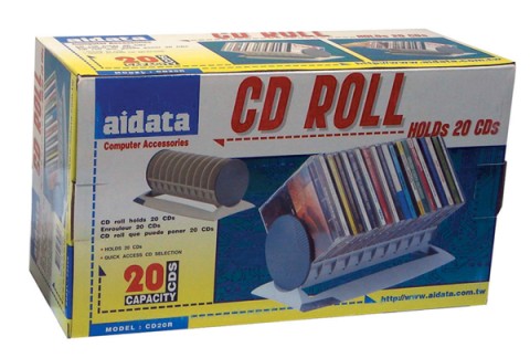 Tuotekuva: CD-Roll, pyöreä teline 20 CD-kotelolle